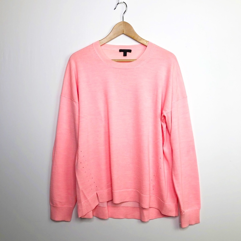 J. Crew peach Merino wool sweater